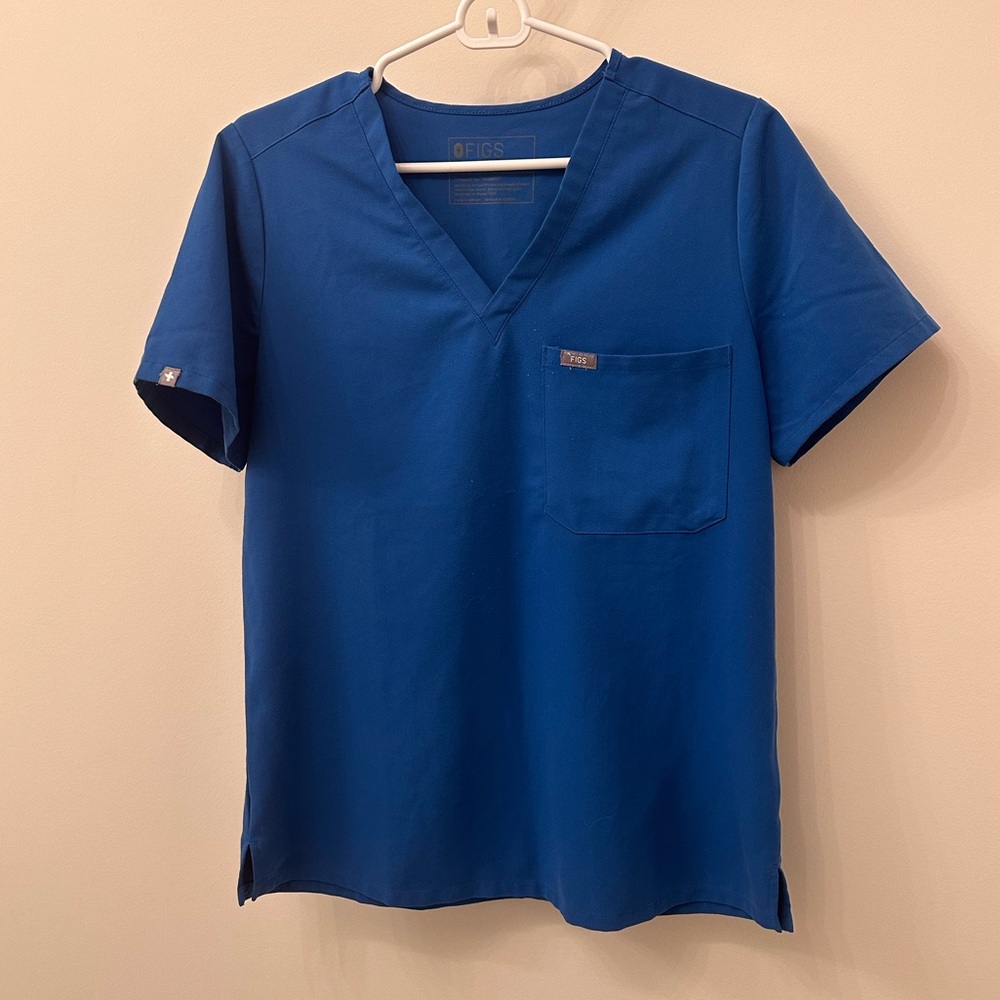 Figs ROYAL BLUE Catarina One-Pocket Scrub Top - MEDIUM